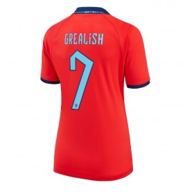 Damen Fußballbekleidung England Jack Grealish #7 Auswärtstrikot WM 2022 Kurzarm
